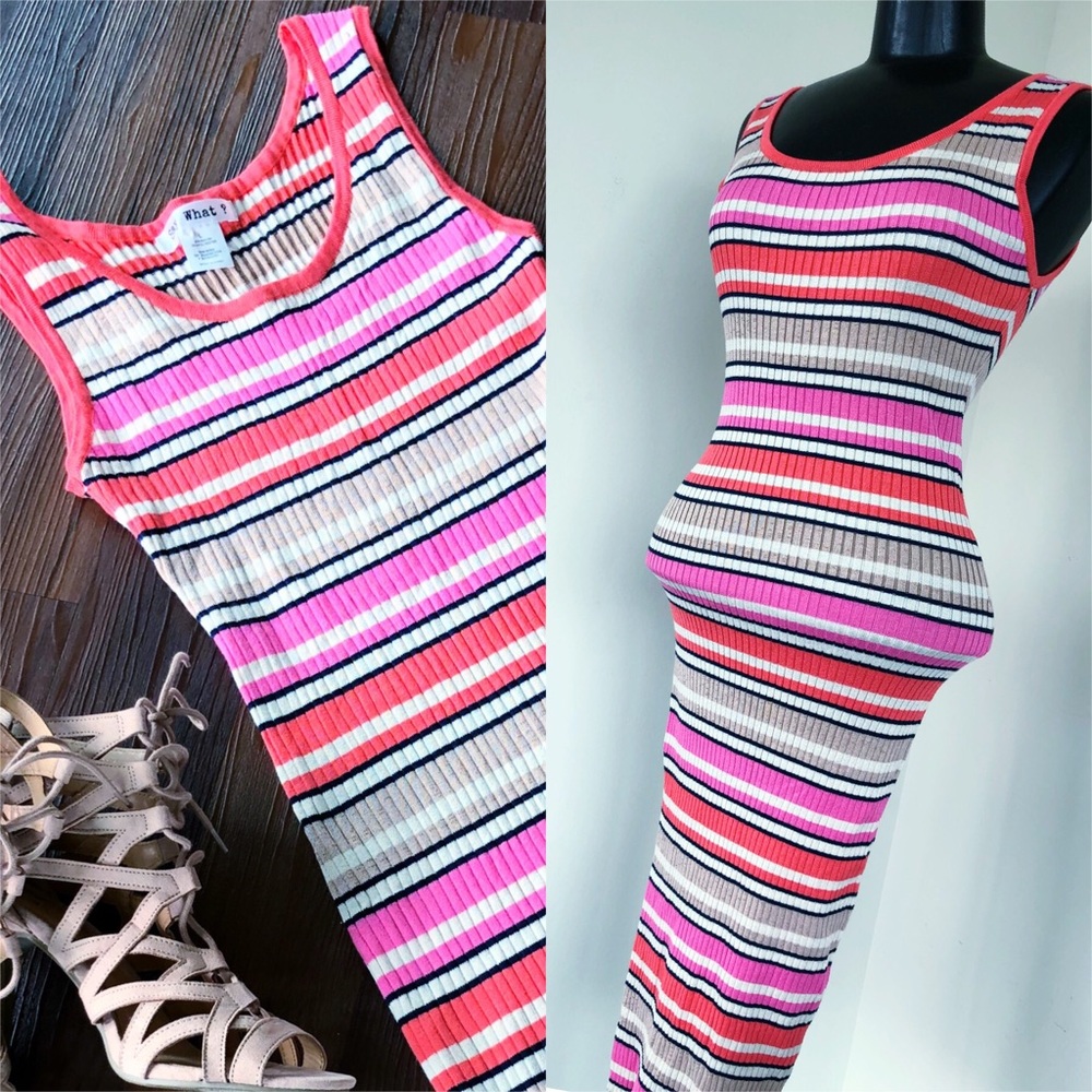 Striped Knit Maxi Dress